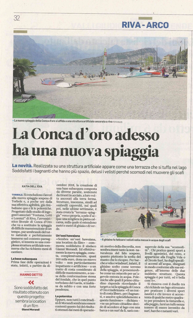 La Conca d'Oro adesso ha una nuova spiaggia