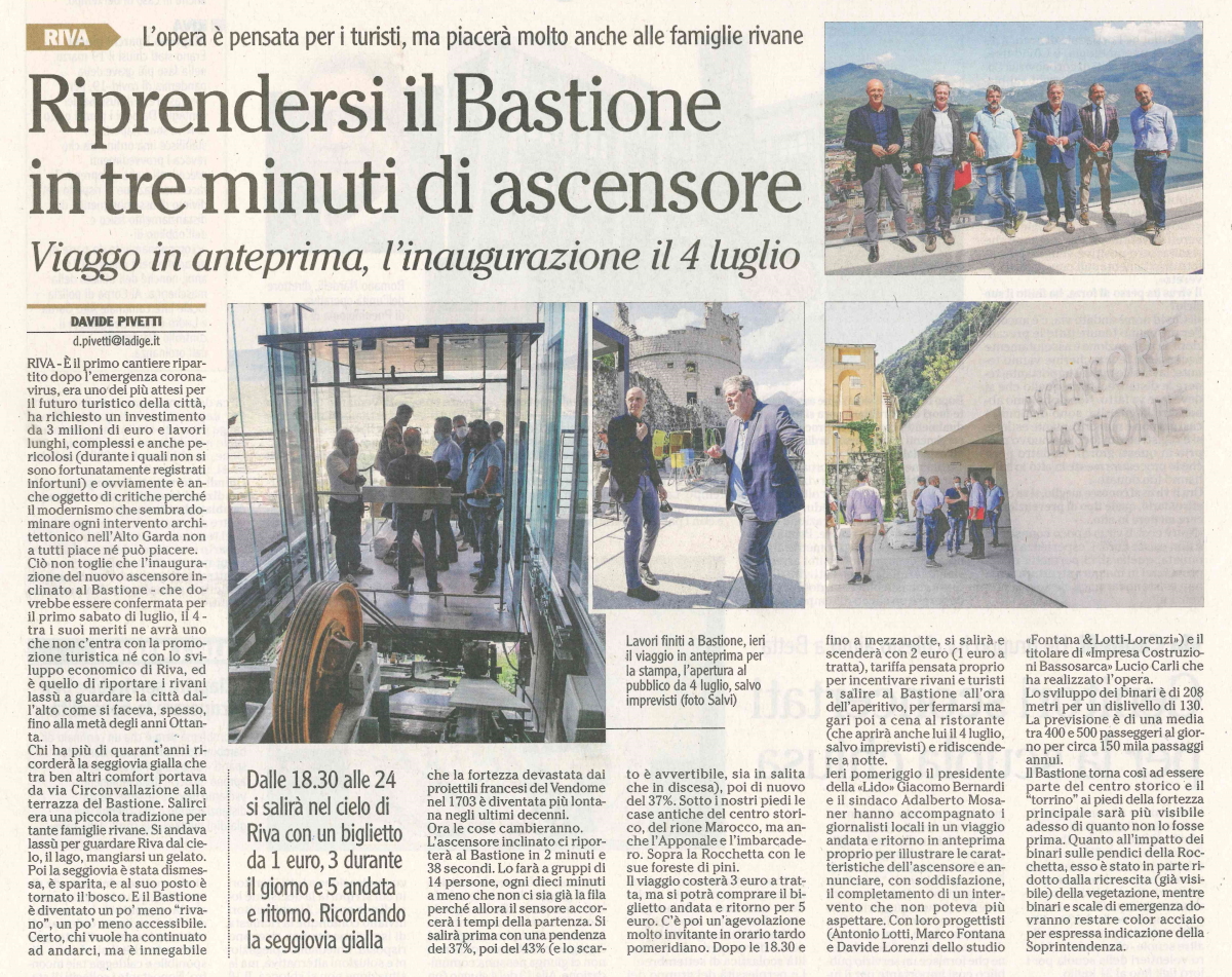 Riprendersi il Bastione in tre minuti di ascensore