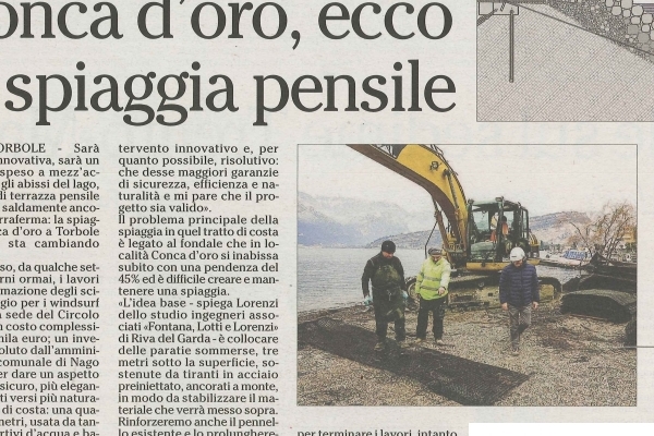 Conca d'Oro, ecco la spiaggia pensile