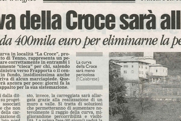 La curva della Croce sarà allargata