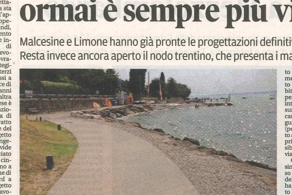 La pista ciclabile del Garda ormai è sempre più vicina