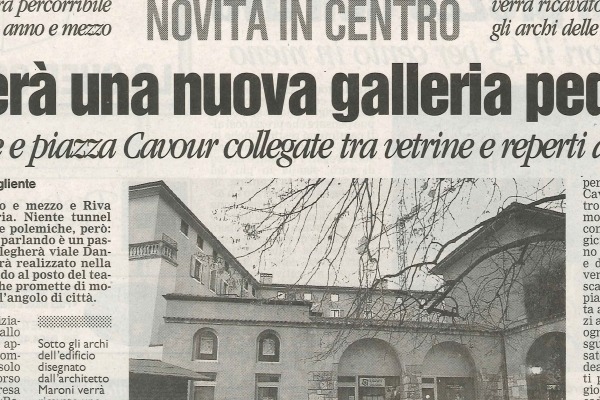Nascerà una nuova galleria pedonale