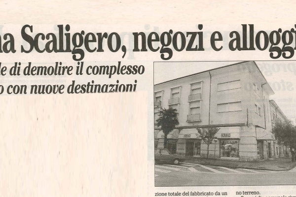 Palazzina Scaligero, negozi e alloggi protetti